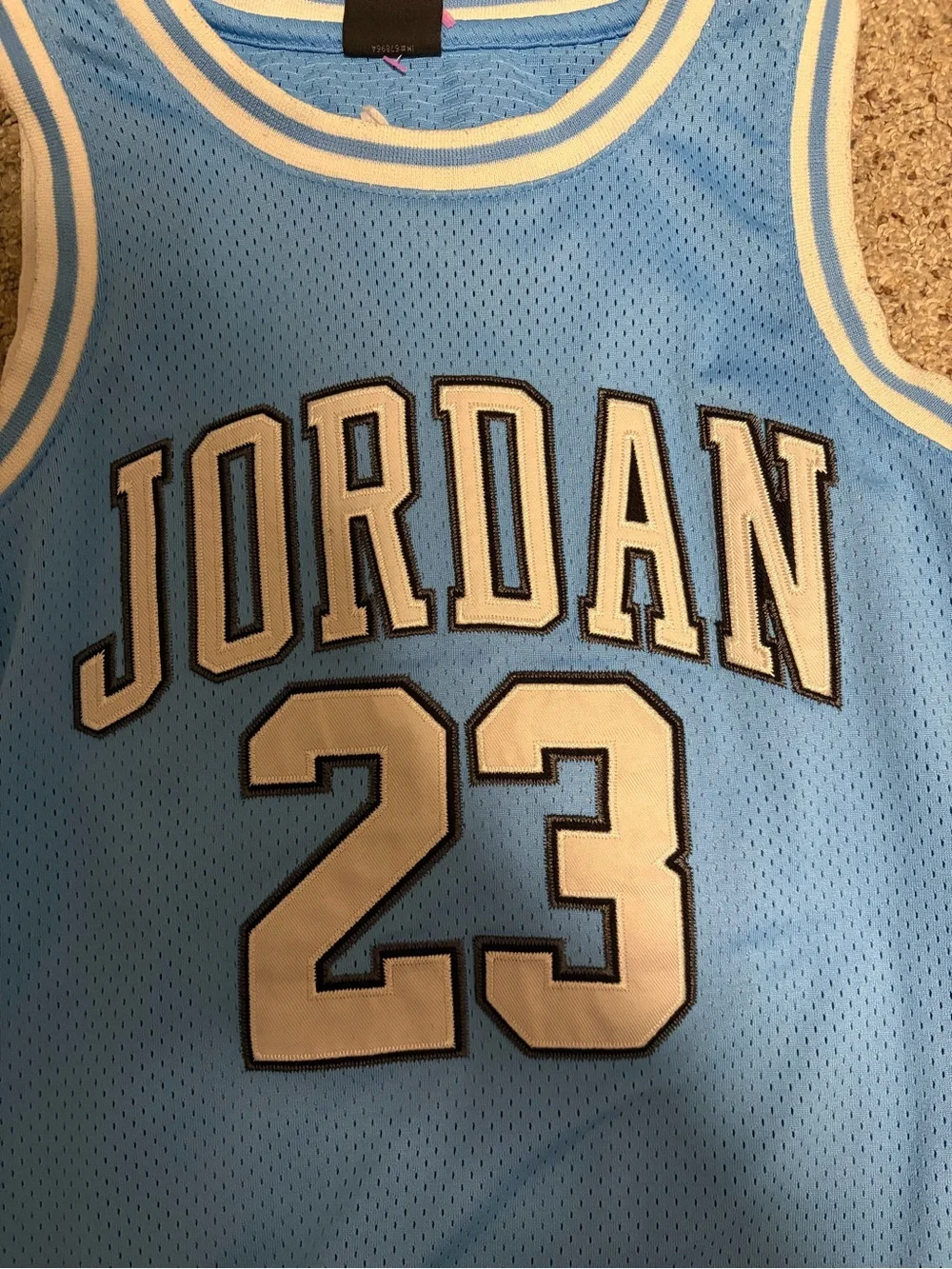 Jordan 23 Light Blue Basketball Jersey